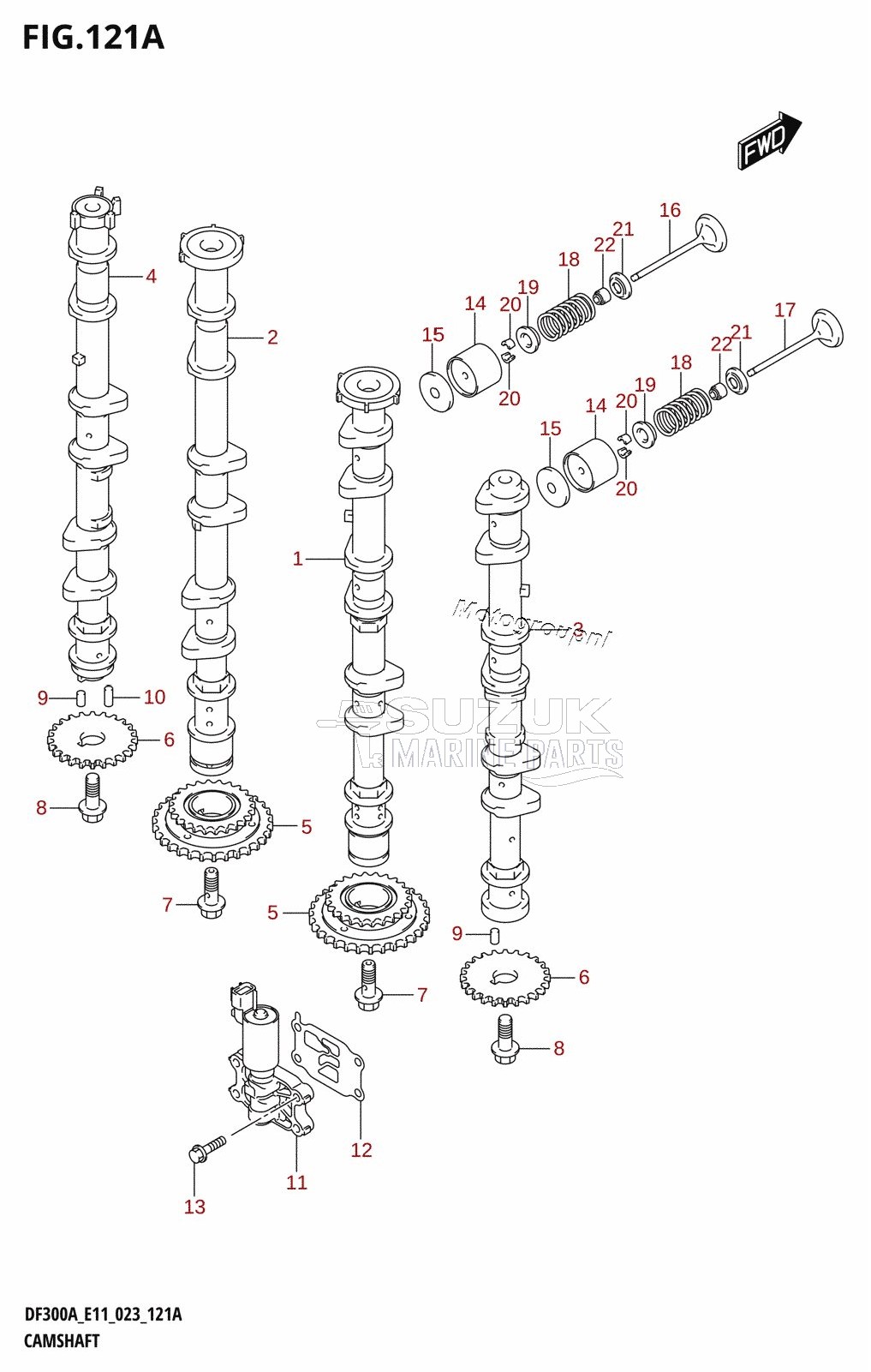 CAMSHAFT (DF300A:(020,021))