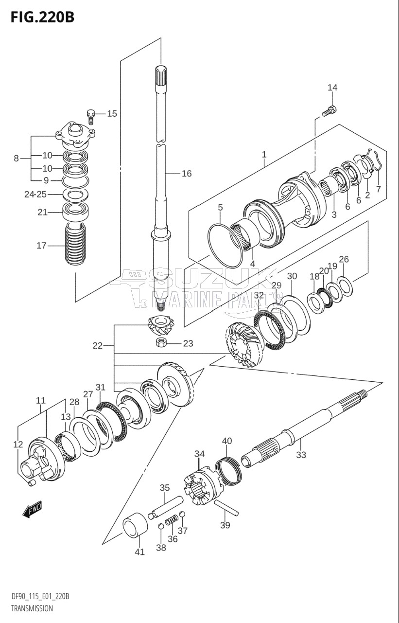 TRANSMISSION (DF115Z,DF115WZ)