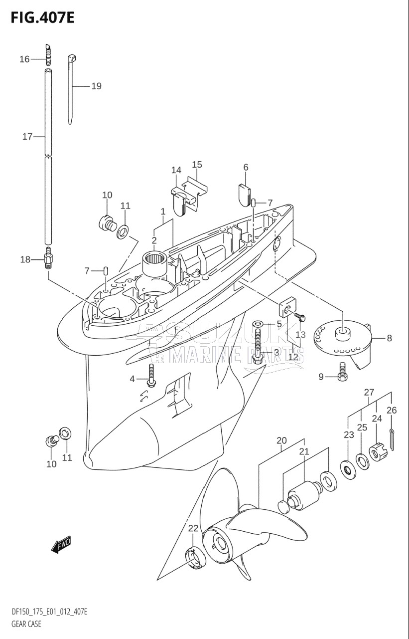 GEAR CASE (DF175T:E01)