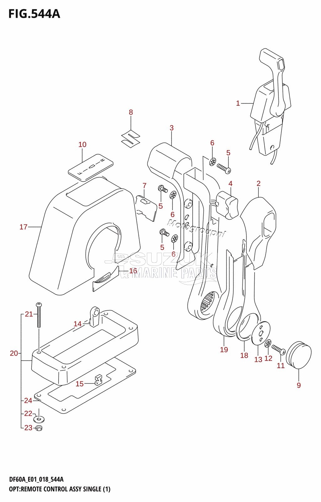 OPT:REMOTE CONTROL ASSY SINGLE (1)