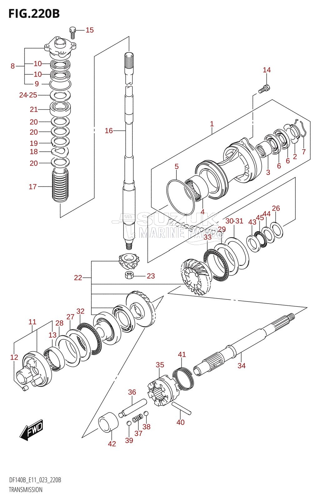 TRANSMISSION (DF140BZ,DF115BZ)