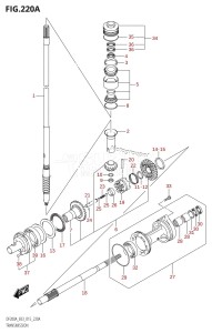 DF200AZ From 20003Z-510001 (E03)  2015 drawing TRANSMISSION (DF200AT:E03)