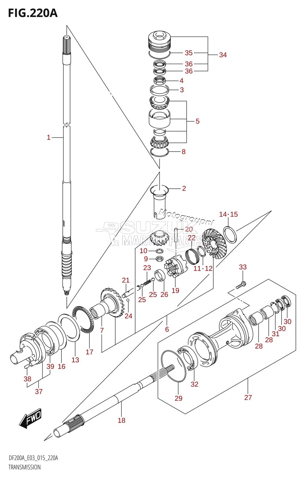 TRANSMISSION (DF200AT:E03)