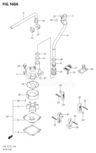 DF70 From 07001F-861001 (E01)  1998 drawing WATER PUMP (W,X,Y,K1,K2,K3,K4,K5,K6,K7)