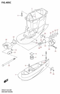 DF250ST From 25004F-140001 (E03)  2021 drawing DRIVE SHAFT HOUSING ((DF250T,DF250Z,DF225T,DF225Z,DF200T,DF200Z):XX-TRANSOM)