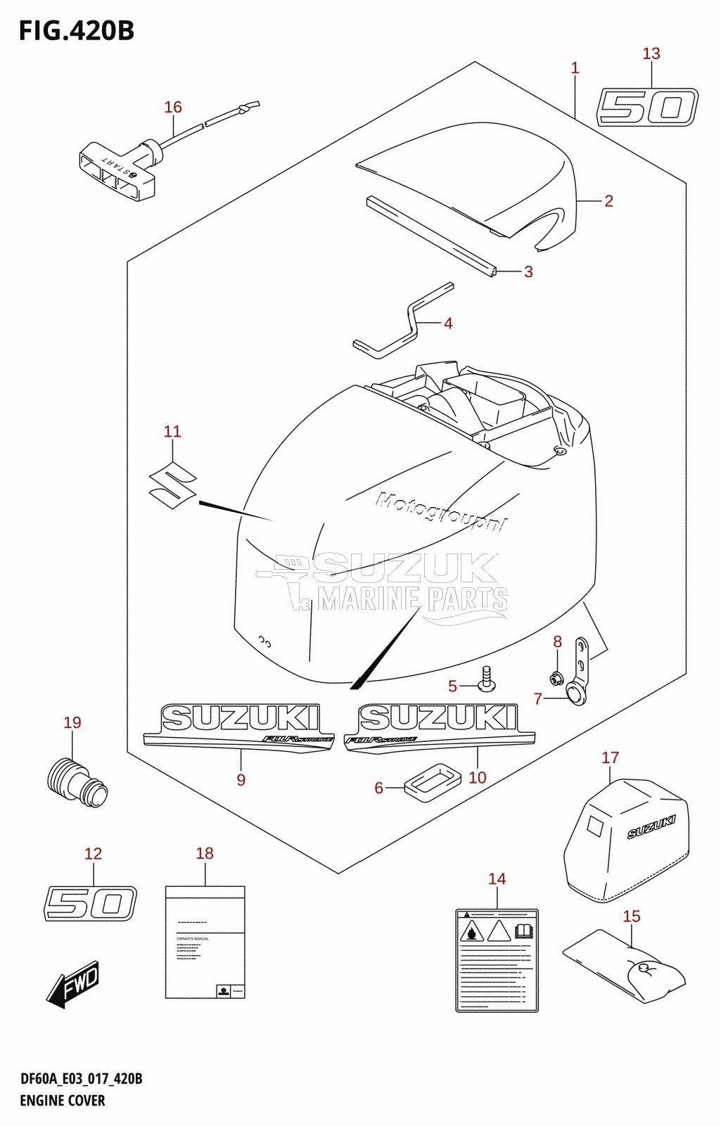 ENGINE COVER (DF50A:E03)