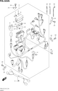 05003F-910001 (2019) 50hp E03-USA (DF50AT) DF50A drawing HARNESS (DF40A,DF50A)