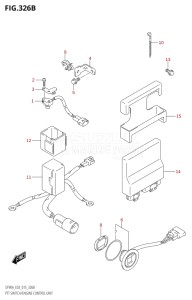 09003F-510001 (2005) 90hp E03-USA (DF90A) DF90A drawing PTT SWITCH / ENGINE CONTROL UNIT (DF80A:E03)