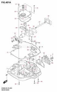 DF250AP From 25003P-910001 (E01 E40)  2019 drawing ENGINE HOLDER