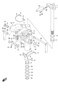 Outboard DF 50A drawing Swivel Bracket High Thrust