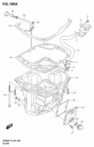 DF150AP From 15003P-440001 (E11)  2024 drawing OIL PAN