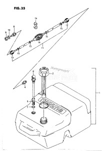 DT8C From 00802-80 020 ()  1988 drawing FUEL TANK (DT9.9C PLASTIC)