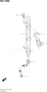 03003F-510001 (2005) 30hp P01 P40-Gen. Export 1 (DF30A  DF30AQ  DF30AR  DF30AT  DF30ATH) DF30A drawing FUEL INJECTOR