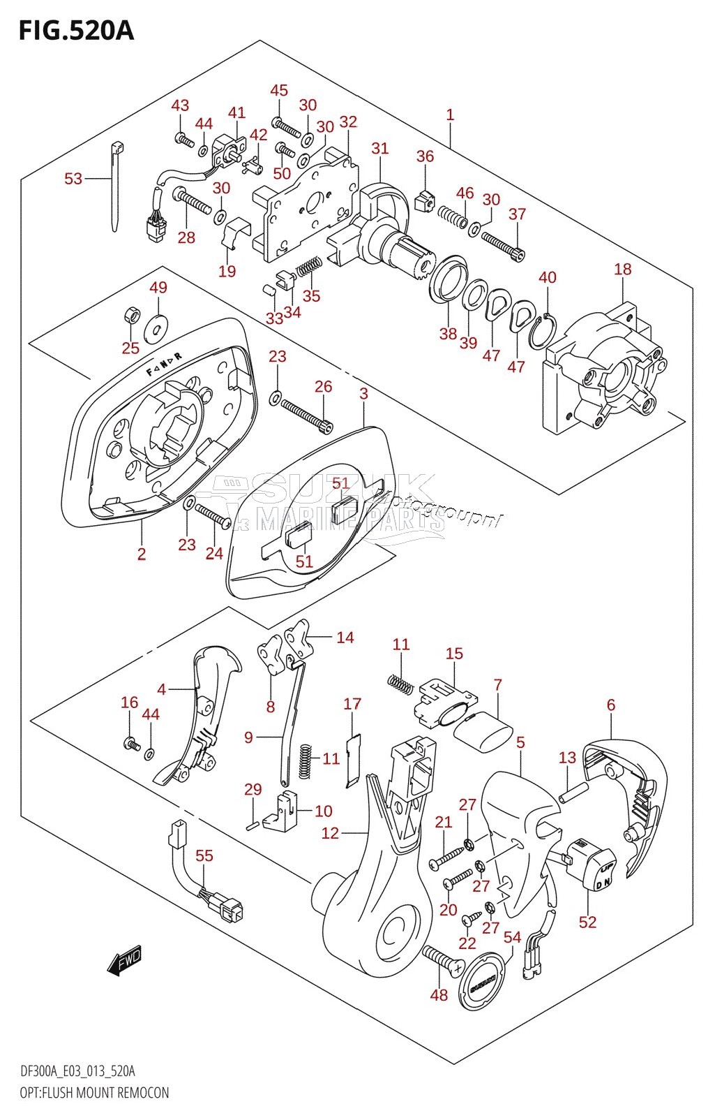 OPT:FLUSH MOUNT REMOCON