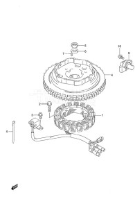 DF 20A drawing Magneto Electric Starter