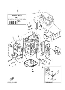 F40ELRD drawing CYLINDER--CRANKCASE-1