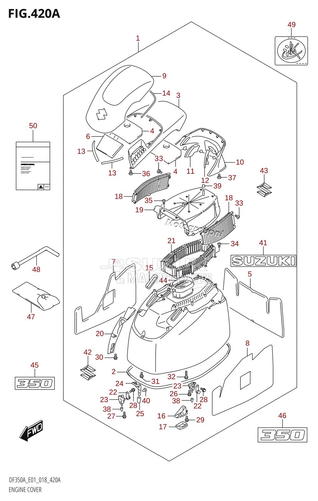 ENGINE COVER (DF350A)