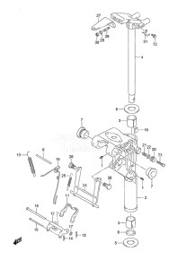 DF 9.9B drawing Swivel Bracket Remote Control