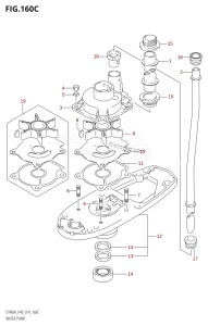 DT40 From 04005K-410001 ()  2014 drawing WATER PUMP (DT40WR:P40)