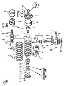 150A drawing CRANKSHAFT--PISTON