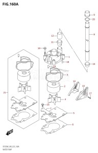 DF250 From 25005F-040001 (E40)  2020 drawing WATER PUMP