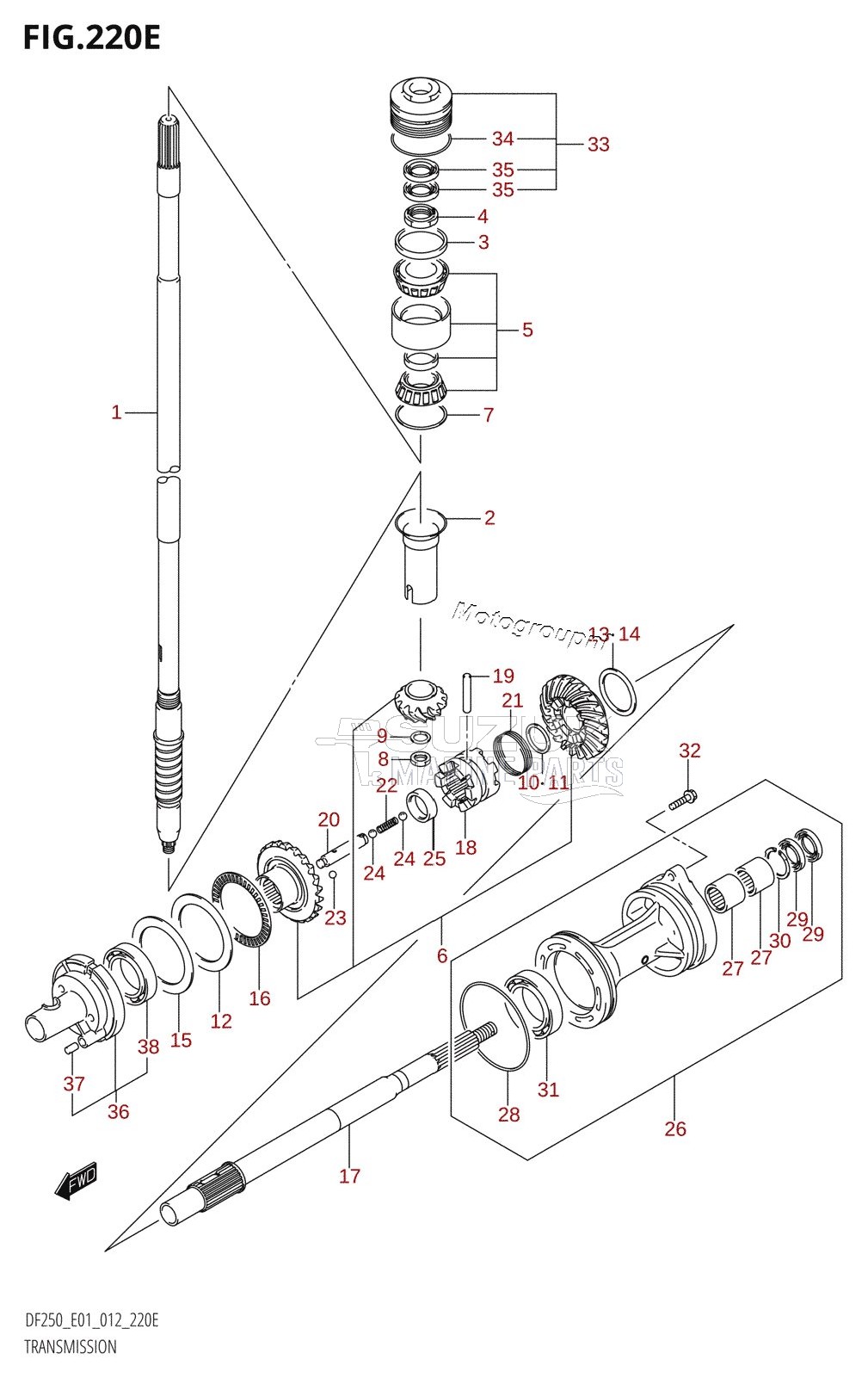 TRANSMISSION (DF225T:E01)