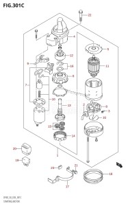 DF40 From 04001F-980001 (E03)  2009 drawing STARTING MOTOR (K5,K6,K7,K8,K9,K10)