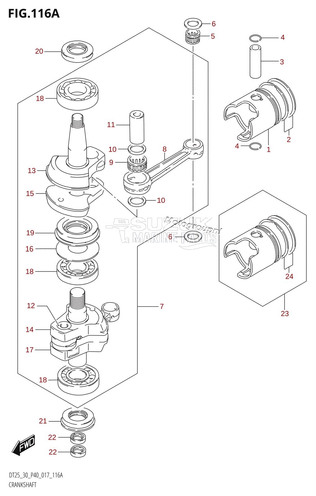 CRANKSHAFT (DT25K:P36)