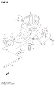 DF140 From 14002Z-110001 (E01 E40)  2011 drawing DRIVE SHAFT HOUSING