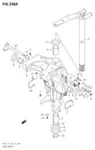 17502Z-310001 (2013) 175hp E01 E40-Gen. Export 1 - Costa Rica (DF175Z) DF175Z drawing SWIVEL BRACKET