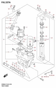 DF250A From 25003P-240001 (E11 E40)  2022 drawing TRIM CYLINDER (X-TRANSOM,XX-TRANSOM)