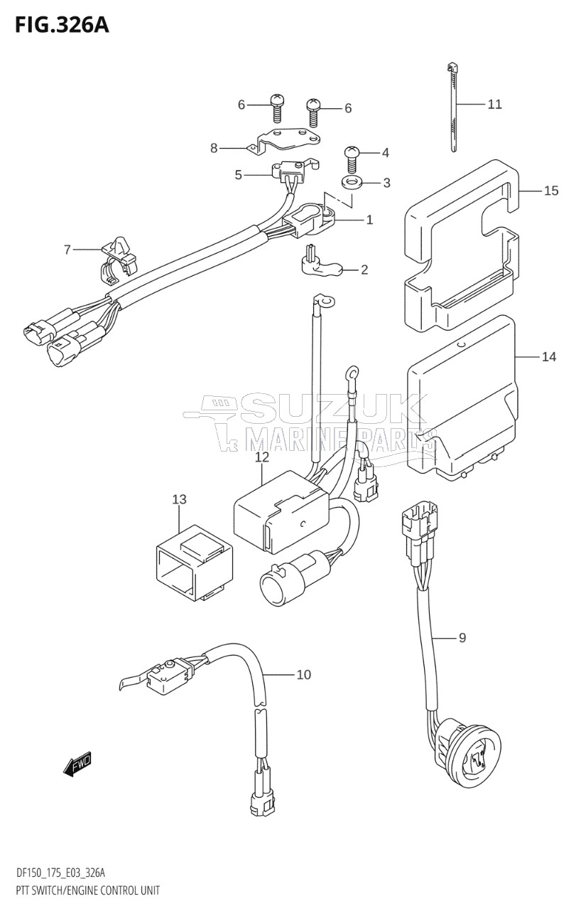 PTT SWITCH / ENGINE CONTROL UNIT