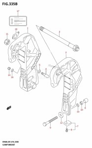 DF60A From 06003F-410001 (E01 E40)  2014 drawing CLAMP BRACKET (DF40AQH:E01)