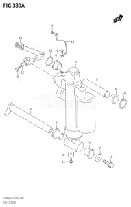 08002F-140001 (2021) 80hp E01 E40-Gen. Export 1 - Costa Rica (DF80AT) DF80A drawing GAS CYLINDER (DF90AWQH)