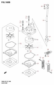 DF50A From 05003F-310001 (E01)  2013 drawing WATER PUMP (DF40AQH:E01)