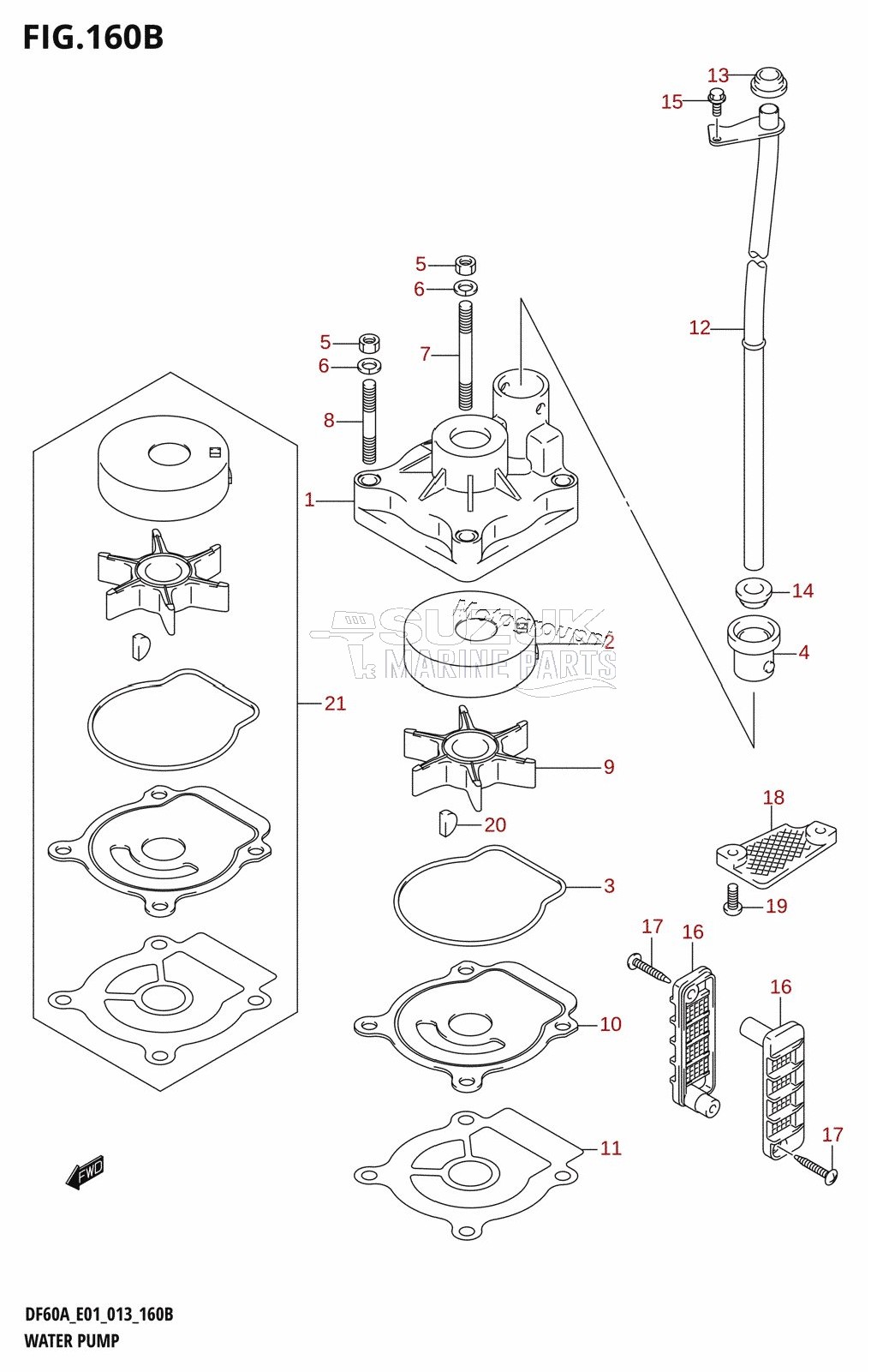 WATER PUMP (DF40AQH:E01)