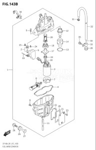 10003F-510001 (2005) 100hp E01-Gen. Export 1 (DF100AT) DF100A drawing FUEL VAPOR SEPARATOR (DF115AT:E01)