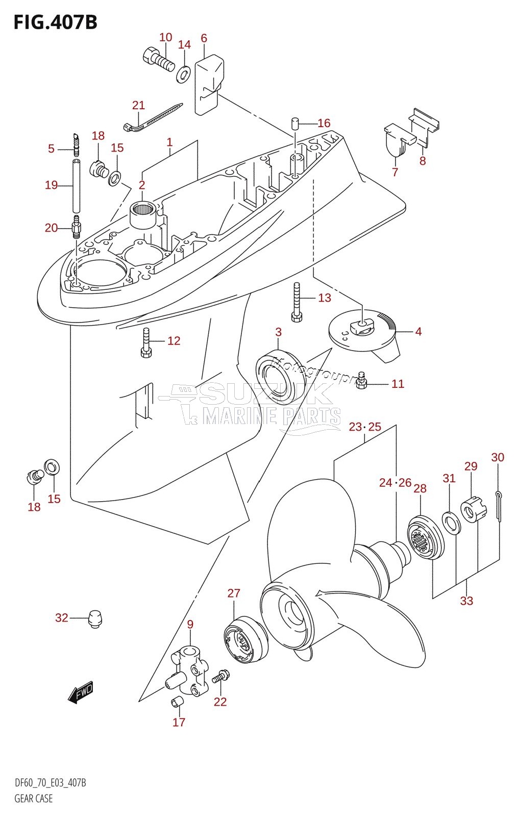 GEAR CASE (K1,K2,K3,K4,K5,K6,K7,K8,K9)