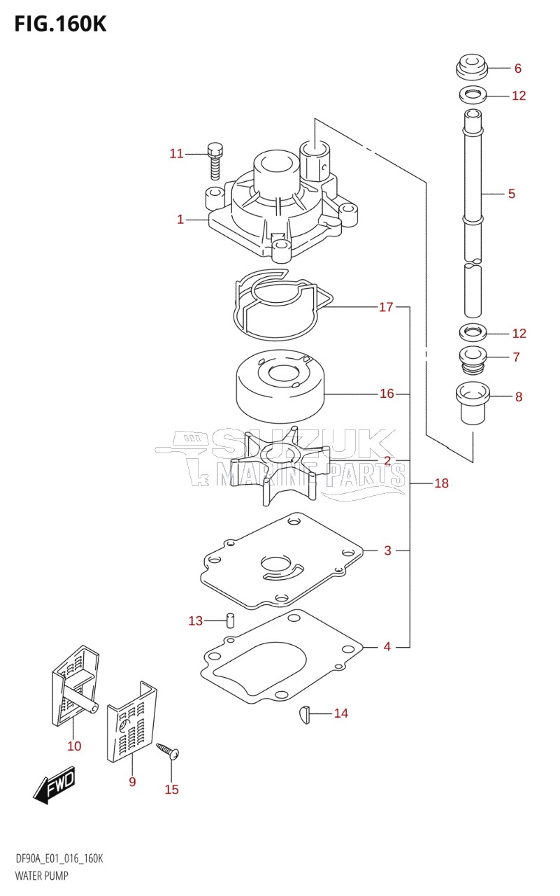 WATER PUMP (DF90ATH:E40)