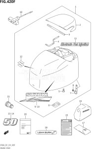 04004F-410001 (2014) 40hp E34-Italy (DF40AST) DF40A drawing ENGINE COVER (DF50ATH:E01)