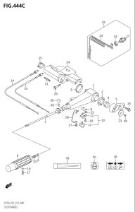 01504F-310001 (2013) 15hp P01-Gen. Export 1 (DF15A  DF15A    DF15AR  DF15AR    DF15AT) DF15A drawing TILLER HANDLE (DF20A:P01)