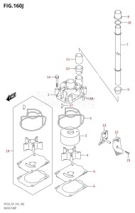 DF225T From 22503F-610001 (E01 E40)  2016 drawing WATER PUMP (DF250T:E01)