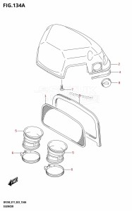 DF250ST From 25004F-140001 (E03)  2021 drawing SILENCER