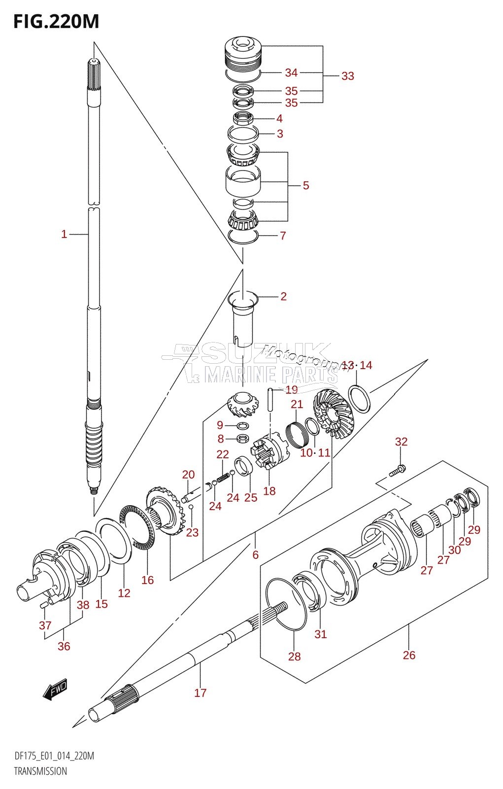 TRANSMISSION (DF175TG:E40)