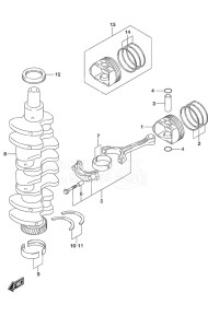 Outboard DF 90A drawing Crankshaft