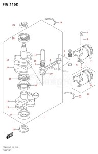 DT40 From 04005-610001 ()  2016 drawing CRANKSHAFT (DT40WR:P90)