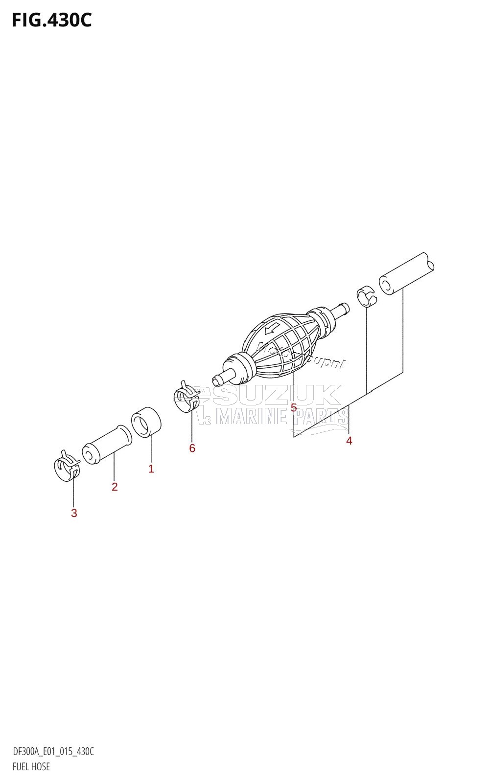 FUEL HOSE (DF250A:E01)