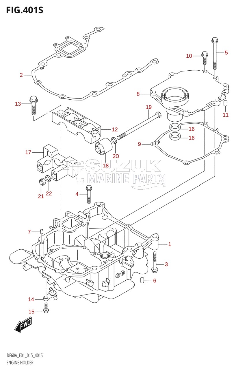 ENGINE HOLDER (DF60AVT:E40)