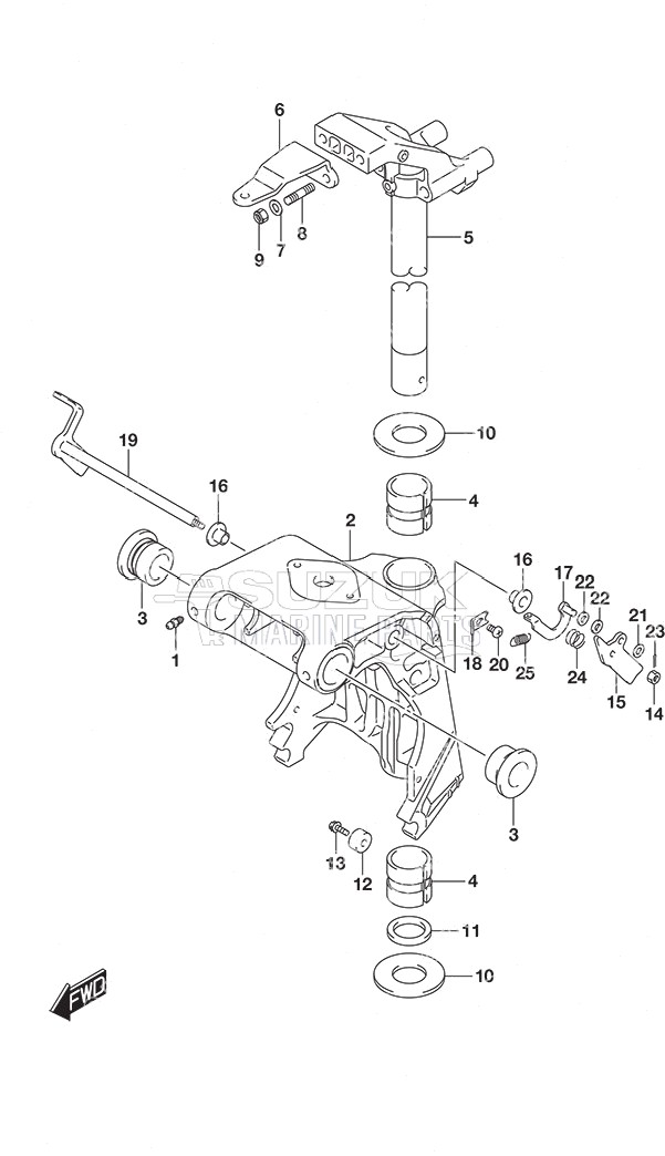 Swivel Bracket Remote Control w/Power Tilt