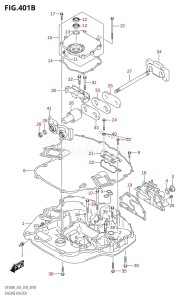 DF250ST From 25004F-910001 (E03)  2019 drawing ENGINE HOLDER (DF250A)